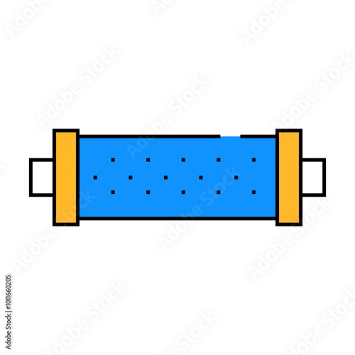 water strainer line icon vector. water strainer sign. isolated symbol illustration
