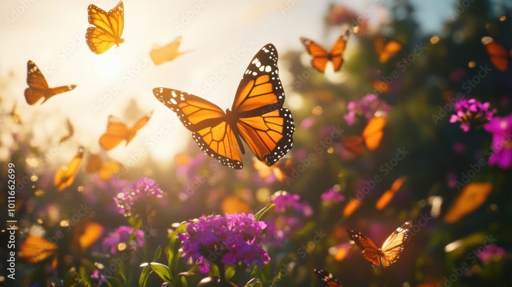 Butterflies in Flight Butterflies in Flight