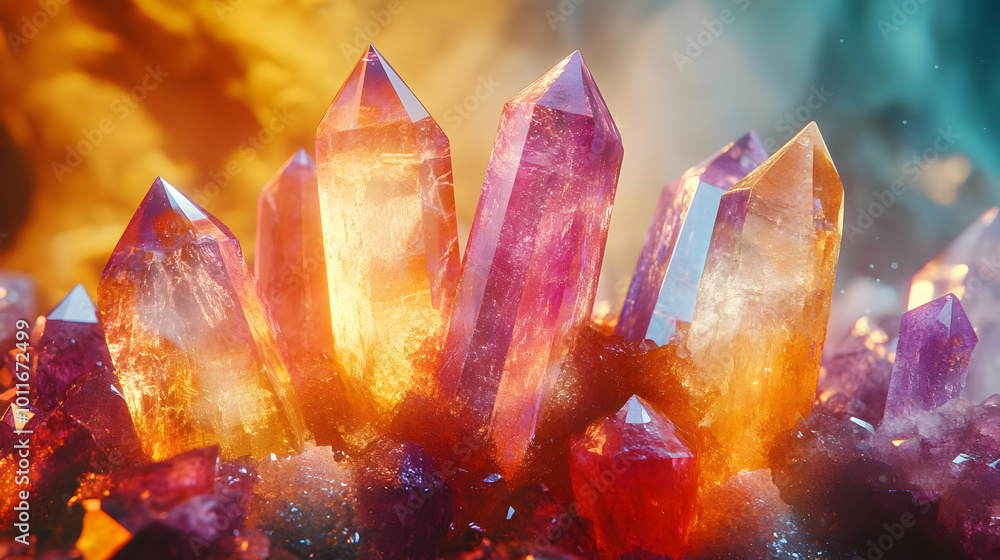Sparkling Gemstone Cluster - Realistic Image Sparkling Gemstone Cluster - Realistic Image