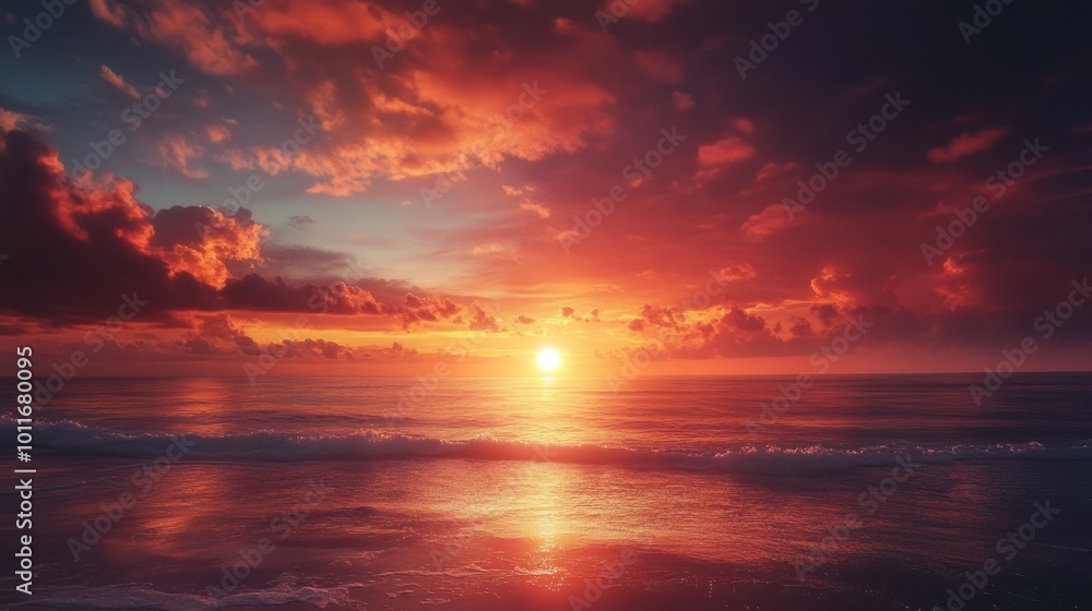 Sunset Over the Ocean Sunset Over the Ocean