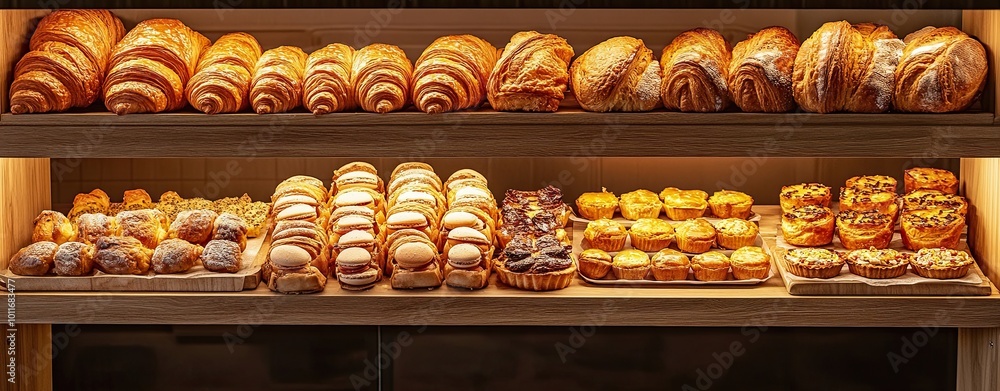Freshly Baked Delights: A tempting display of freshly baked pastries and breads, showcasing the artistry and allure of artisan bakery. Freshly Baked Delights: A tempting display of freshly baked pastries and breads, showcasing the artistry and allure of artisan bakery.