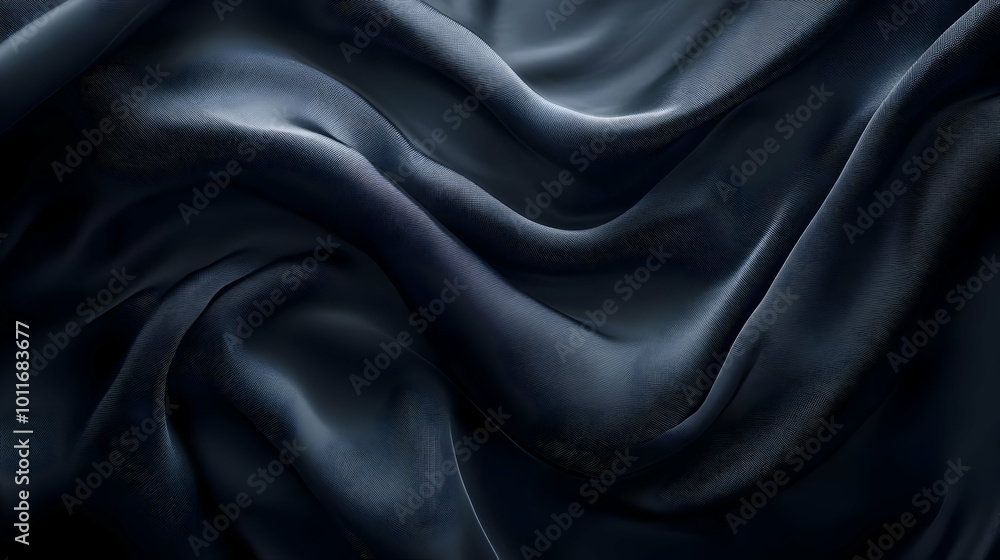 Obraz premium Dark Blue Abstract Fabric Background