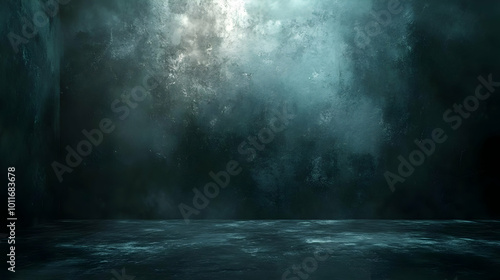 Wallpaper Mural Dark Blue Abstract Background with Fog and Light Torontodigital.ca