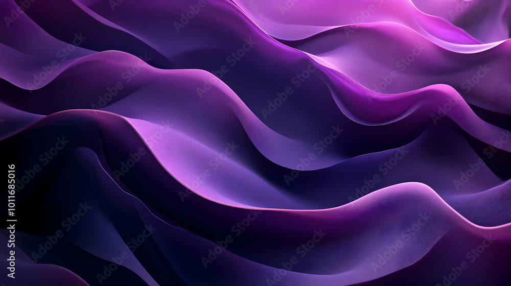 Obraz premium Purple Abstract Background with Wavy Lines