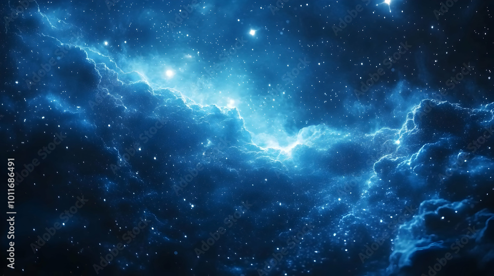 Fototapeta premium Glowing Nebula Abstract Background