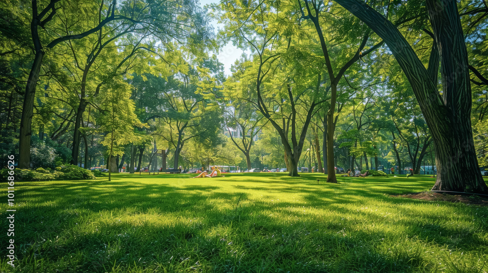 Fototapeta premium 緑がきれいな景色