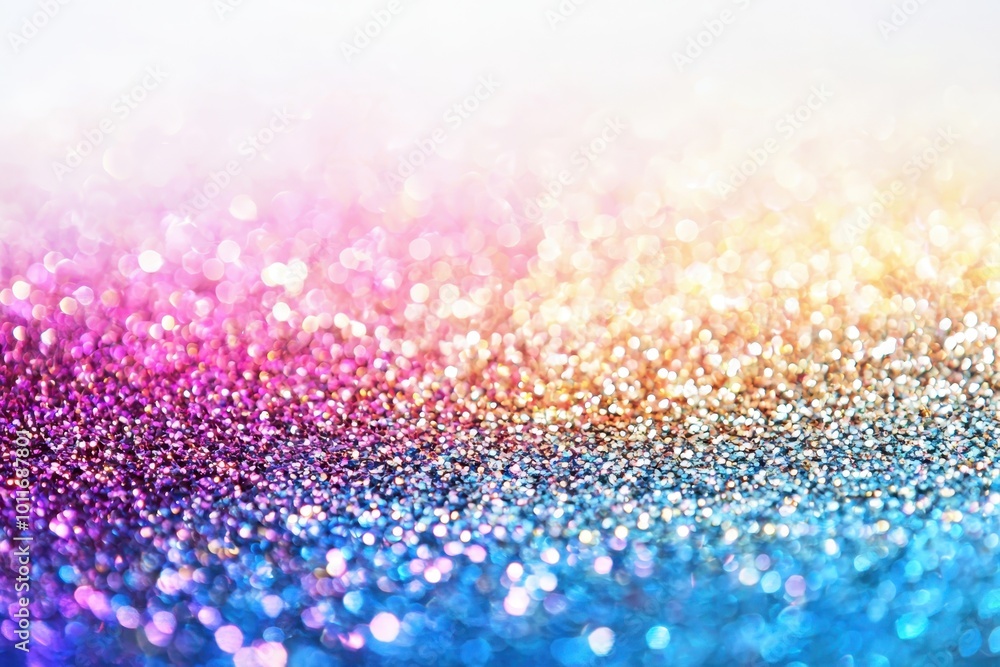 Vibrant multicolor glitter background with a bokeh effect, showcasing dazzling brightness and sparkling brilliance in a gradient pattern. Vibrant multicolor glitter background with a bokeh effect, showcasing dazzling brightness and sparkling brilliance in a gradient pattern.