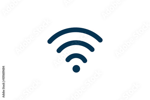 outline wifi minimalist logo icon
