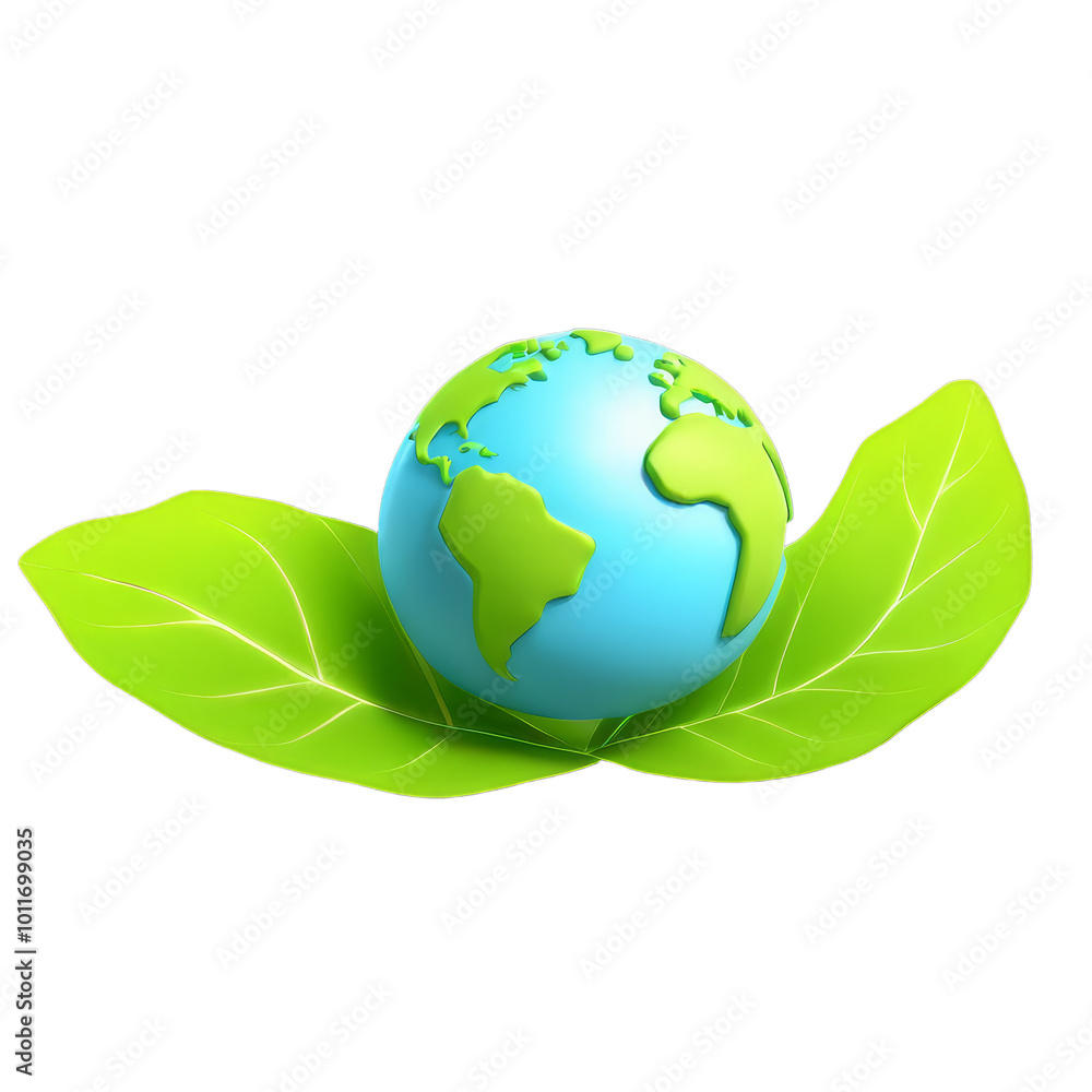 Cartoon planet Earth icon isolated on transparent background Cartoon planet Earth icon isolated on transparent background