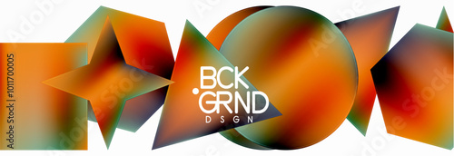 Fluid color geometric shapes abstract background. Vector Illustration For Wallpaper, Banner, Background, Card, Book Illustration, landing page