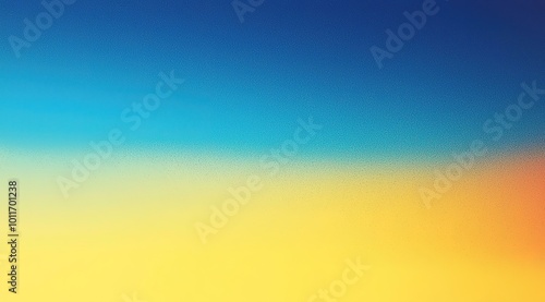 Blue and Yellow Gradient Sky Background - Ideal for Nature-Inspired Designs, Sunrise/Sunset Themes, and Calm Ambiance