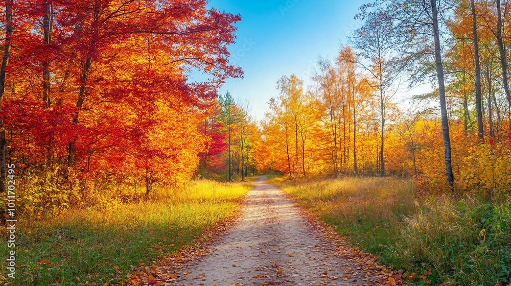 A beautiful outdoor running trail winding through a scenic landscape. A beautiful outdoor running trail winding through a scenic landscape.