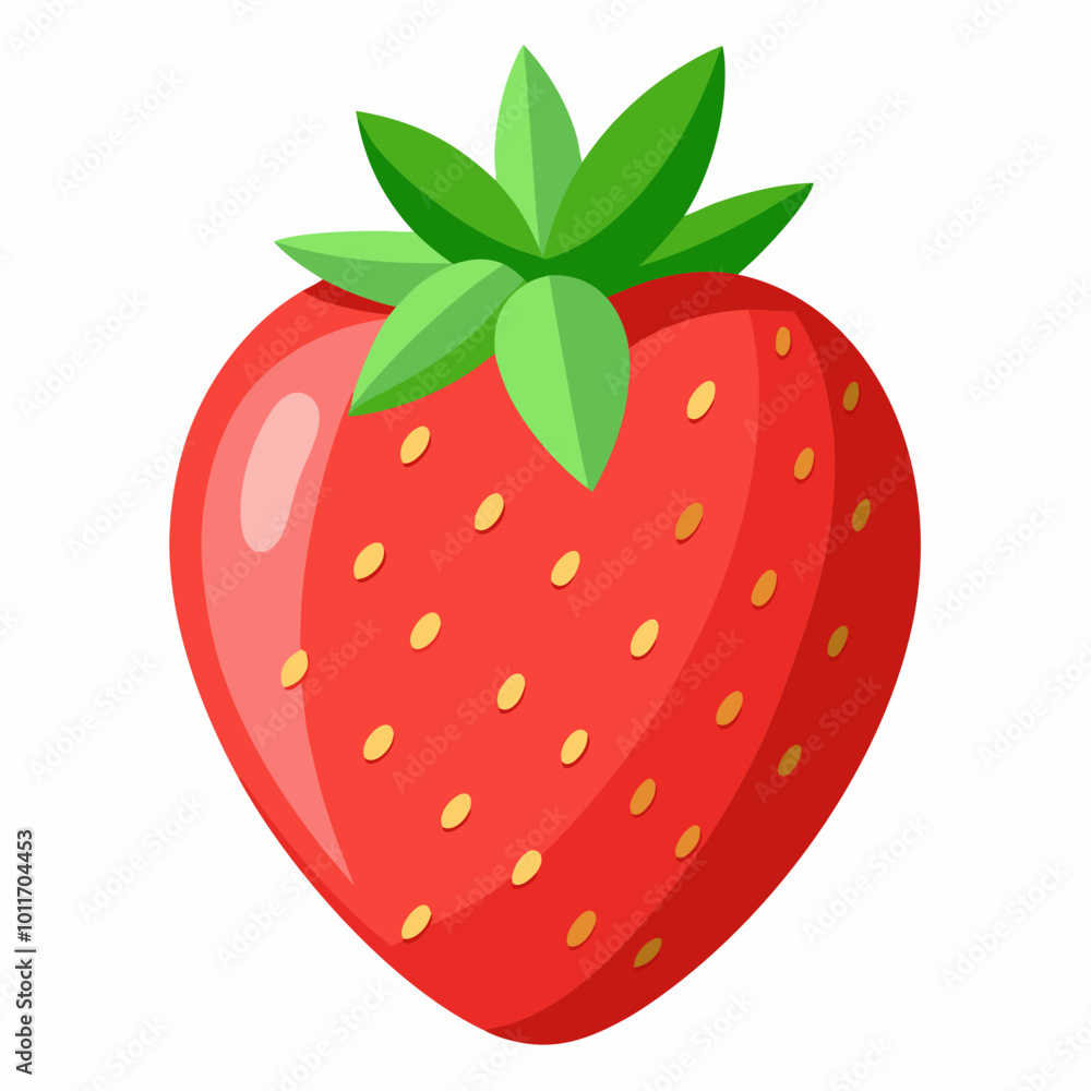 Obraz premium strawberry isolated on white background