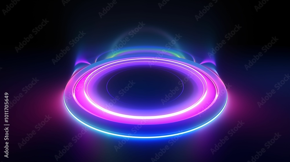 Circle with a radiant, glowing outline. Circle with a radiant, glowing outline.