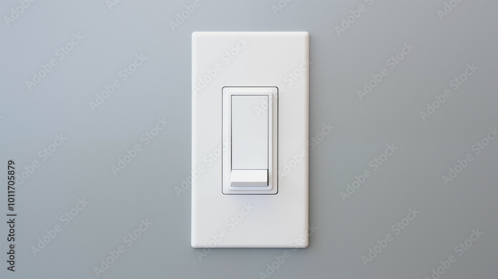 Image of light switch on a wall. Image of light switch on a wall.