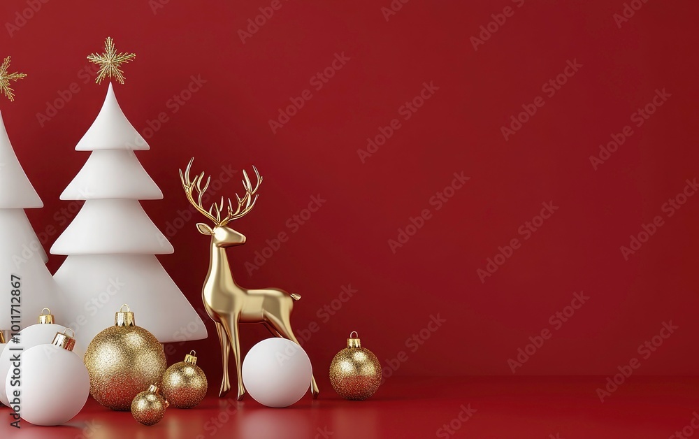 Merry christmas greeting card vector background design. Christmas and happy new year greeting text with paper cut pine tree, hanging gold balls, star and candy cane decoration elements. Merry christmas greeting card vector background design. Christmas and happy new year greeting text with paper cut pine tree, hanging gold balls, star and candy cane decoration elements.