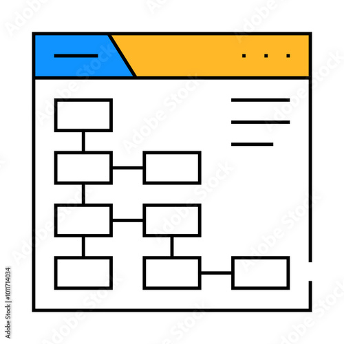 website position seo optimization line icon vector. website position seo optimization sign. isolated symbol illustration