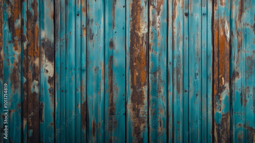 Rustic Teal and Brown Metal Wall with Rusted Texture
Rustic Teal and Brown Metal Wall with Rusted Texture