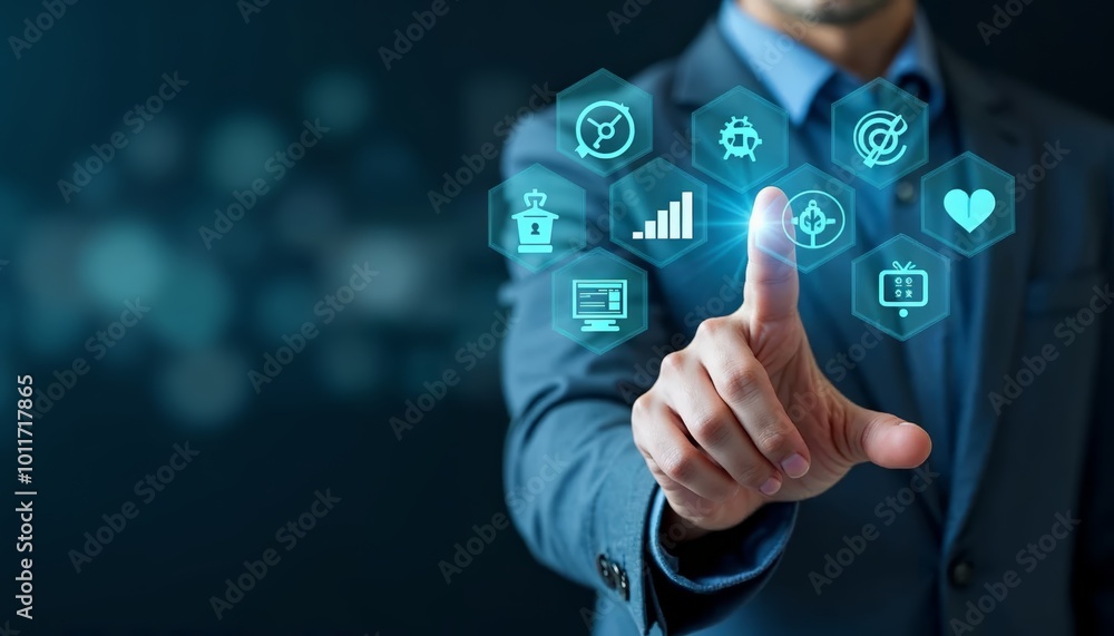 A Person's Hand Interacting with a Digital Interface for Innovative Designs and User Experience A Person's Hand Interacting with a Digital Interface for Innovative Designs and User Experience