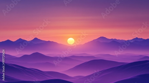 Purple Mountain Sunset