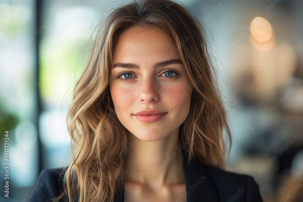 Portrait Of Business Woman, Generative AI Portrait Of Business Woman, Generative AI