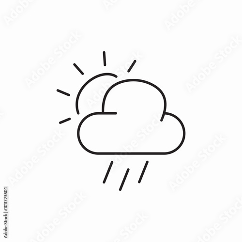 cloudy weather icon sign vector