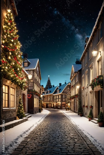 Christmas border on black background christmas background Ultra realistic Photorealistic picturesque scenery