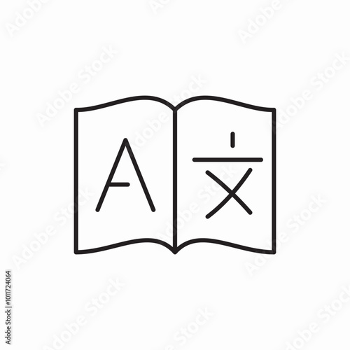language learning icon sign vector