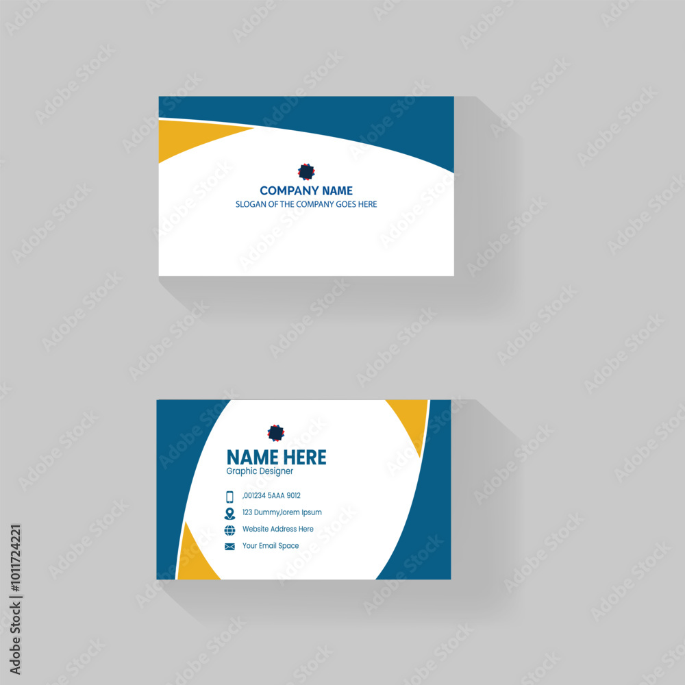 Business Card Design, Professional Minimalist Business Card Template. Business Card Design, Professional Minimalist Business Card Template.