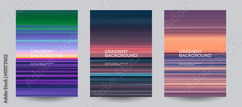Abstract covers with abstract gradients. Eps10 vector.