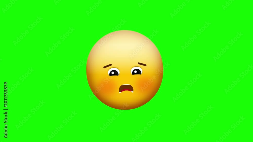 Animated colorful funny face emoji background Animated colorful funny face emoji background