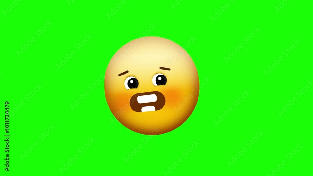 Animated colorful funny face emoji background Animated colorful funny face emoji background