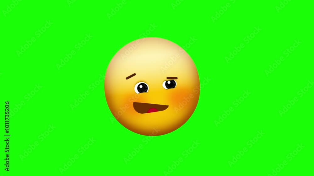 Animated colorful funny face emoji background Animated colorful funny face emoji background