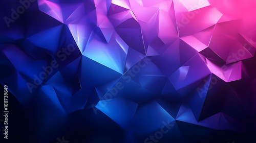 Abstract Geometric Blue and Pink Background