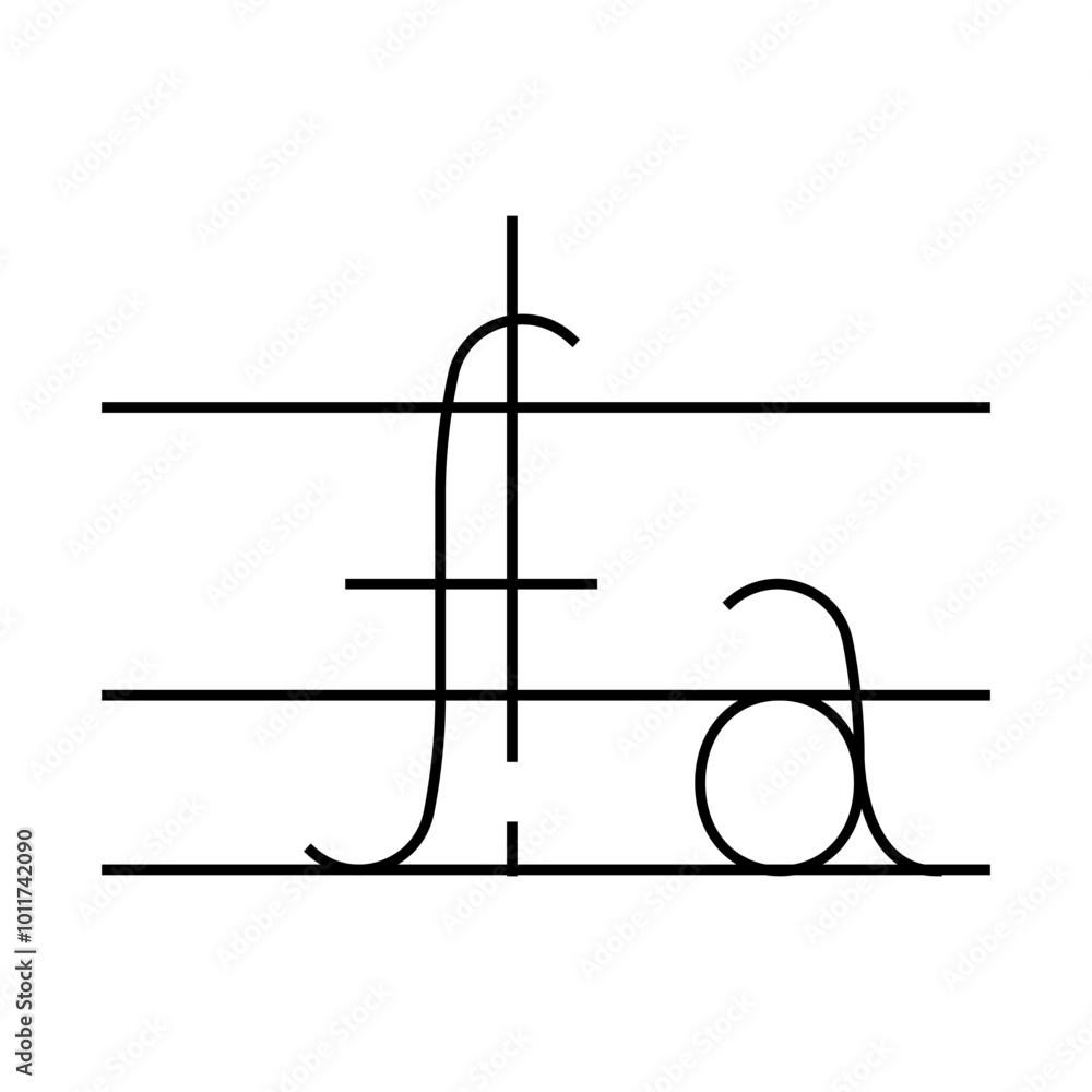 mathematical function line icon vector. mathematical function sign. isolated symbol illustration mathematical function line icon vector. mathematical function sign. isolated symbol illustration