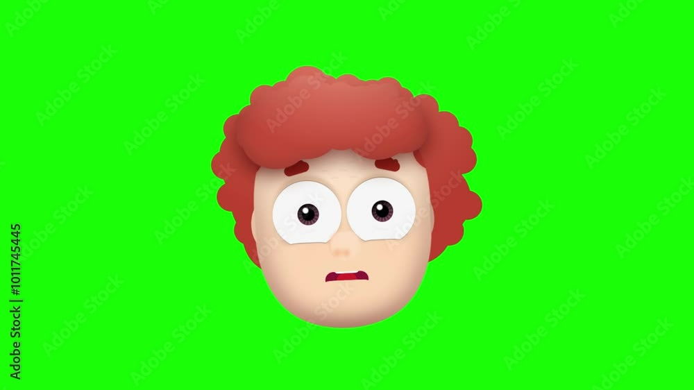 Animated colorful funny boy face emoji background Animated colorful funny boy face emoji background