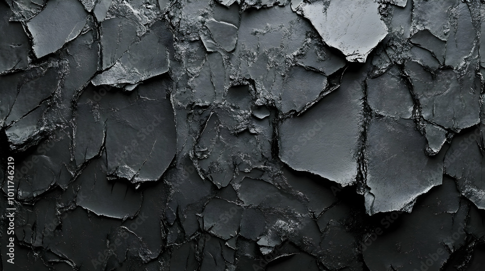 Abstract Black Cracked Texture Background Abstract Black Cracked Texture Background