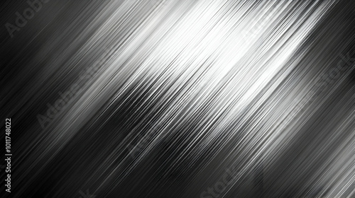 Abstract Background with Diagonal Lines - Black and White Gradient