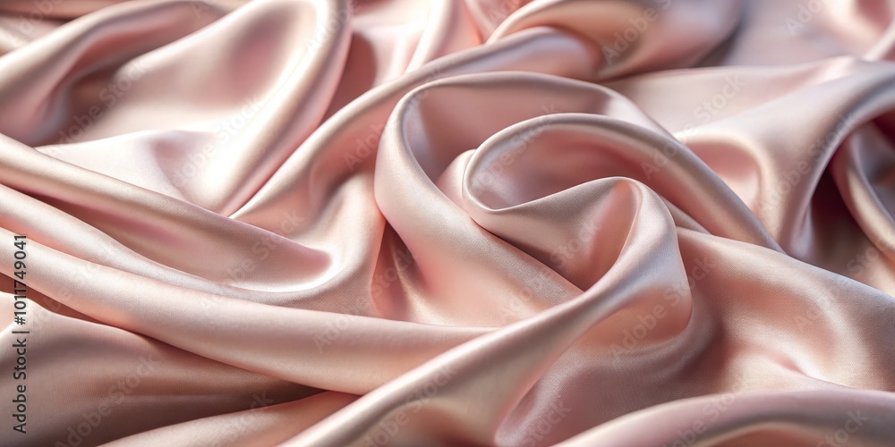 Fototapeta premium Abstract Pink Satin Fabric Texture, Soft, Luxury, Smooth, Silk, Satin, Fabric