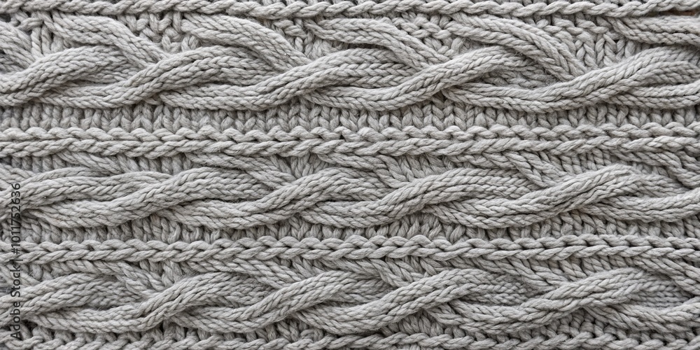 Grey Cable Knit Texture, Knitted, Fabric, Yarn Grey Cable Knit Texture, Knitted, Fabric, Yarn