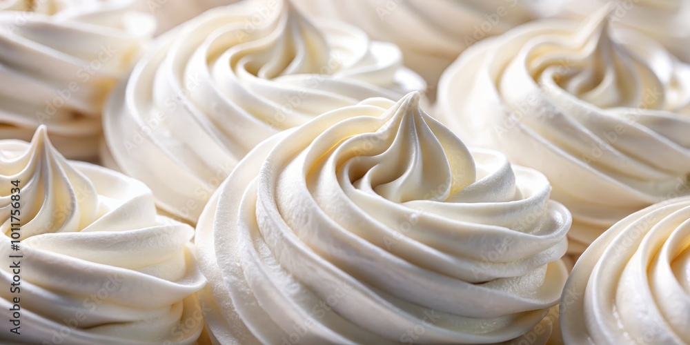 Whipped Cream Swirls Close-Up Soft, Creamy Texture, White, Delicate, Food Photography, dessert, meringue Whipped Cream Swirls Close-Up Soft, Creamy Texture, White, Delicate, Food Photography, dessert, meringue