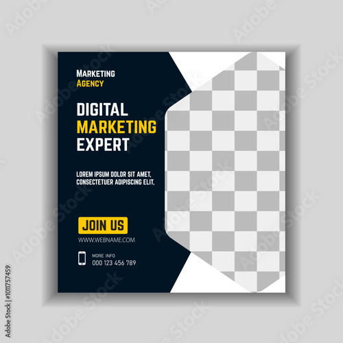 social media post template concept design. online marketing promotion banner.