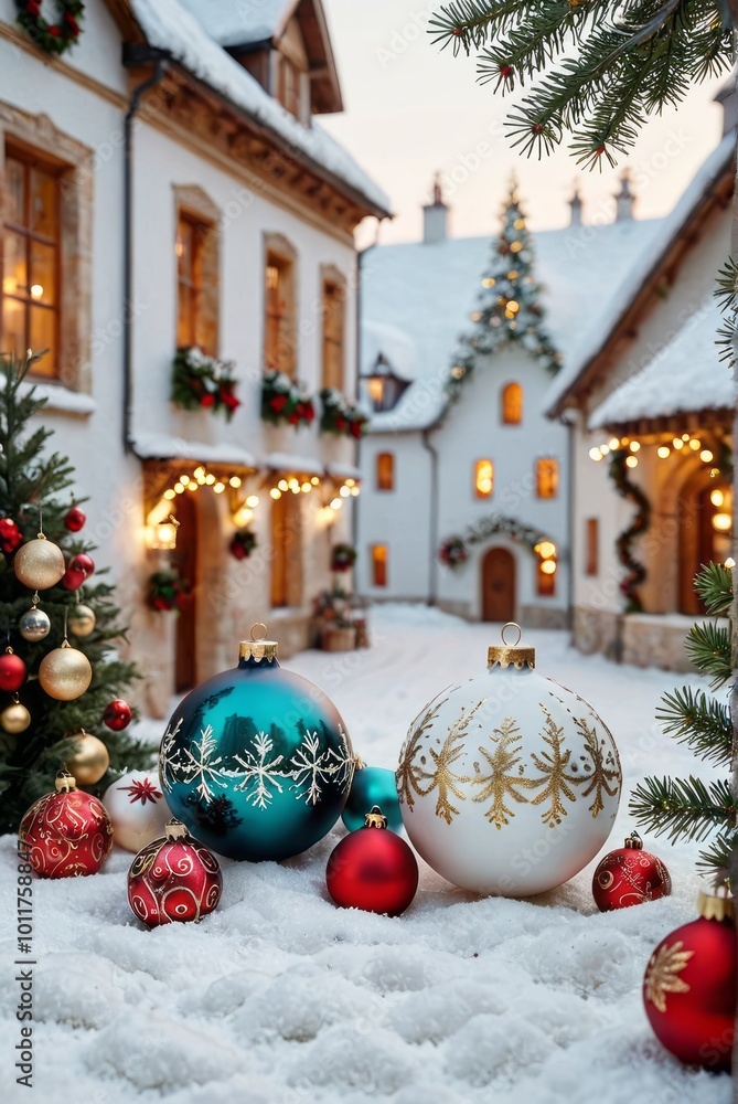 Christmas white background with christmas balls and decoration christmas background Ultra realistic Photorealistic picturesque scenery Christmas white background with christmas balls and decoration christmas background Ultra realistic Photorealistic picturesque scenery