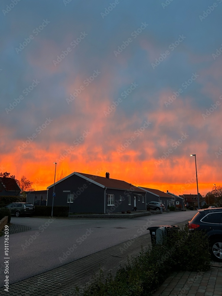 Obraz premium Red sky 
