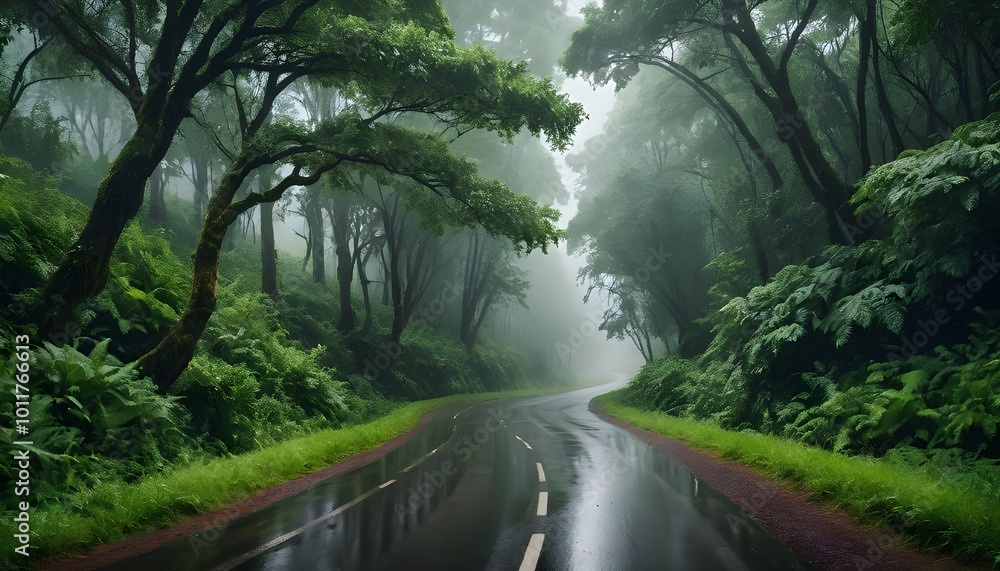 Obraz premium waterfall in the forest