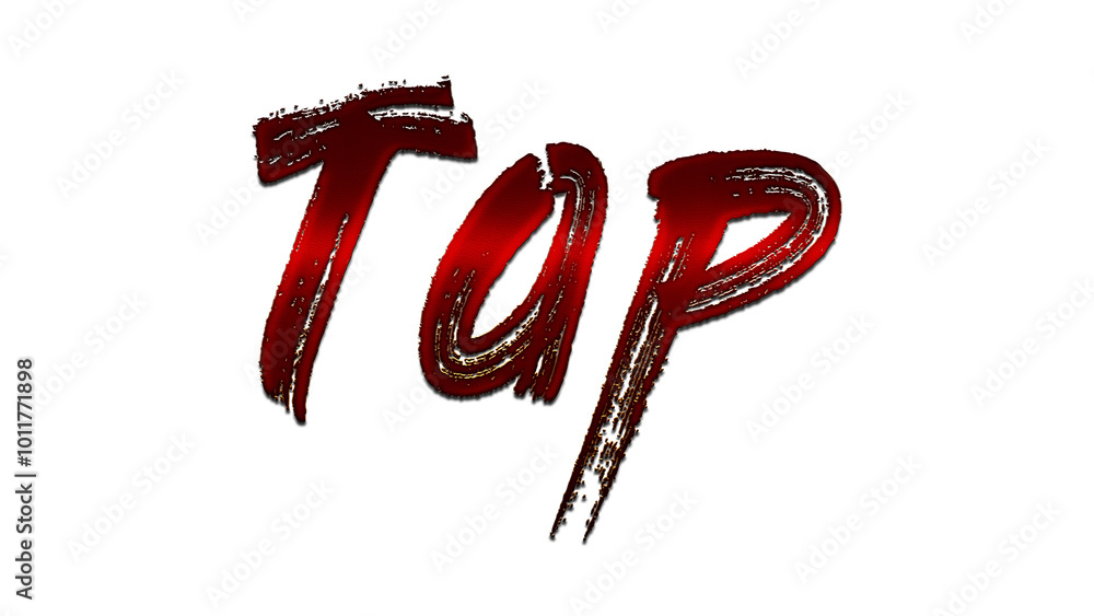 3D blood red word design of Tap on white background. 3D blood red word design of Tap on white background.