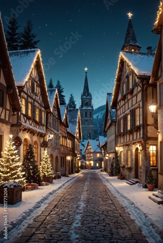 Weihnachtlicher hintergrund christmas background Ultra realistic Photorealistic picturesque scenery