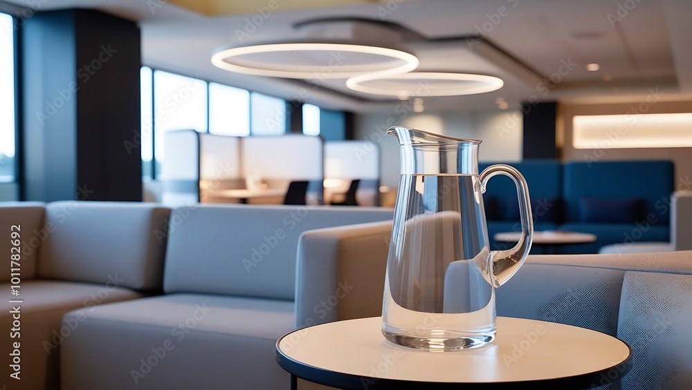 This contemporary pitcher is the perfect addition to modern office environments, particularly those featuring collaborative spaces such as private work pods, brainstorming corners, and lounge areas. This contemporary pitcher is the perfect addition to modern office environments, particularly those featuring collaborative spaces such as private work pods, brainstorming corners, and lounge areas.