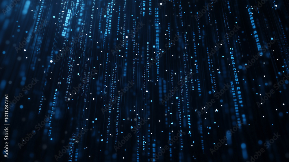 Abstract digital background with glowing particles and stars. Binary code. Futuristic for tech projects. High resolution. Abstract digital background with glowing particles and stars. Binary code. Futuristic for tech projects. High resolution.
