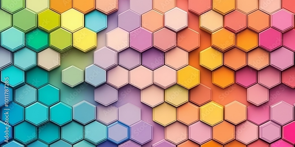 Geometric Patterns: Design a pattern of overlapping geometric shapes (triangles, hexagons, or circles) in vibrant colors with subtle shadows and varying depths to give a Geometric Patterns: Design a pattern of overlapping geometric shapes (triangles, hexagons, or circles) in vibrant colors with subtle shadows and varying depths to give a
